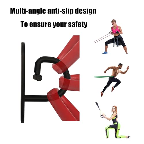 Resistance Band Wall Anchor - Space Saving Wall Mount Workout Anchors for Home Gym Workouts, Body Weight Straps, Suspension Training, Exercise, Stretching, Yoga
