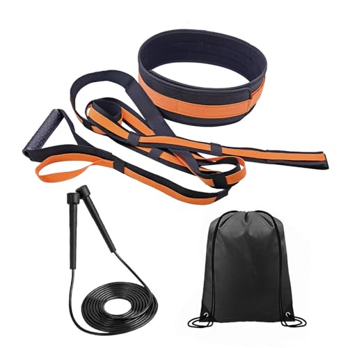 Overload Running Resistance Harness with Jump Rope Speed and Agility Equipment for Sprints Football Basketball Soccer Overload Running Resistance Harness with Jump Rope