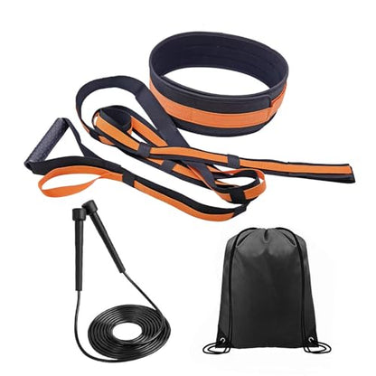 Overload Running Resistance Harness with Jump Rope Speed and Agility Equipment for Sprints Football Basketball Soccer Overload Running Resistance Harness with Jump Rope