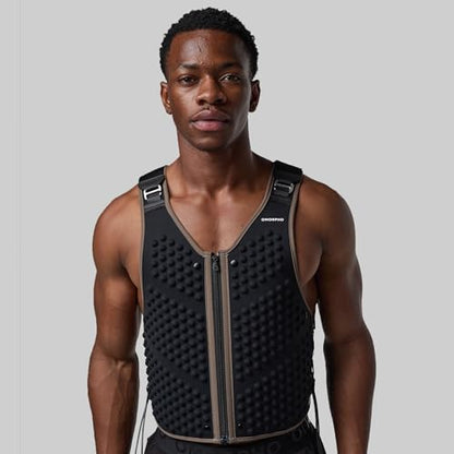 Men's G-Vest Icon Weighted Vest, 10 lb Base Weight - color: Black Earth
