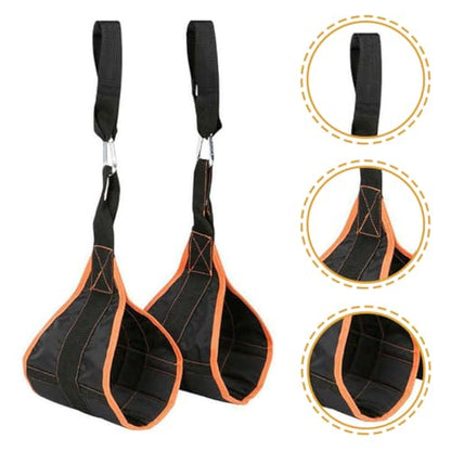 Hanging Ab Straps Set for Core Strength Training, Sturdy Portable Gym Ab Training Belt with Adjustable Suspension, Household Workout Gear for Home and Gym Use