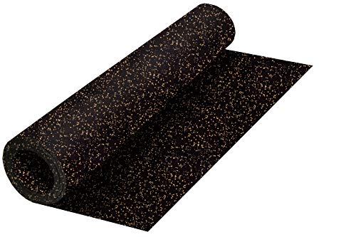 Playsafer Genaflex Rubber Gym Floor Mat, Heavy Duty Commercial Protective Gym Flooring Roll - 8mm Thick (10% Tan, 4' X 4') - color: 10% Tan, size: 48"L x 48"W x 0.3"Th