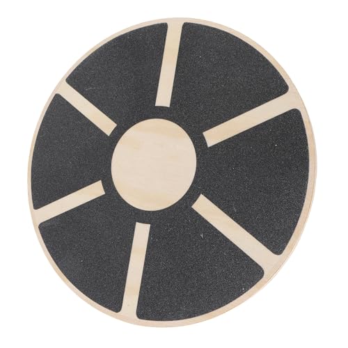 Wooden Balance Board, Anti Slip Stability Trainer for Core Strength Mobility Training with Textured Surface for Adults Youth Home Gym Physical Therapy