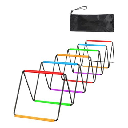 Agility Ladder, Football Ladder, Foldable Jumping Hurdles, Agility Training Equipment for Foot Exercises - size: 12 Grids