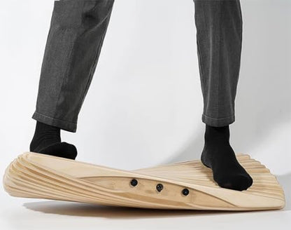 Ergonomic Wobble Balance Board,Office Balance Beam – Dual-Use for Office & Fitness,Core Trainer for Surfing, Skiing, Skateboarding,Improves Balance & Strength,Anti-Fatigue for Standing Desks