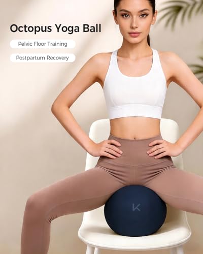 KEEP Exercise Ball Anti-Burst - Thickened Yoga Ball Pilates Ball for Physical Therapy, Fitness Ball for Workout, Core Strength and Physical Therapy