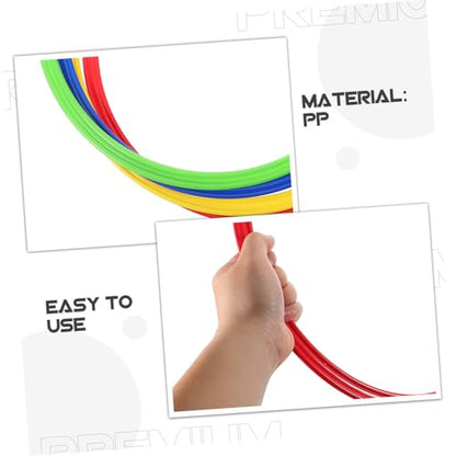 4pcs Enhance Coordination Plastic Football Training Rings Agility Squares for Sports