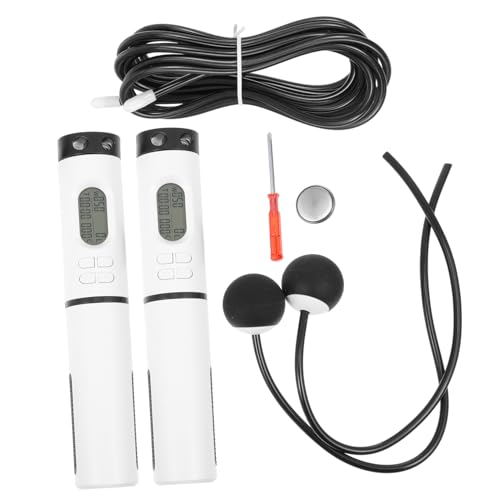 Smart Cordless Weighted Jump Rope with Digital Counter, 1 Handle with Switch and Steel Wire Ball, Indoor Fitness Skipping Rope for Weight Loss and Exercise