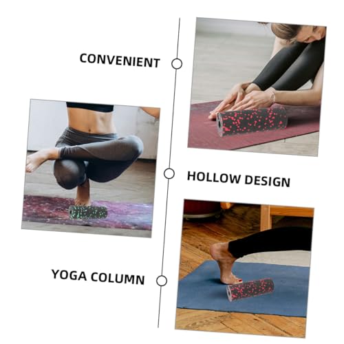 Toddmomy 2Pcs Compact Yoga Column Foam Roller for Muscle Relaxation Travel Size Hollow Massage Roller Deep Tissue Leg for Fitness and Workout
