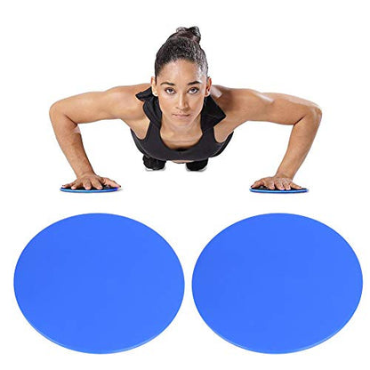 2Pcs Exercise Sliders, Sliding Disc Fitness Core Slider Dual Sided Use Sport Full Body Workout on Carpet Hardwood Floors