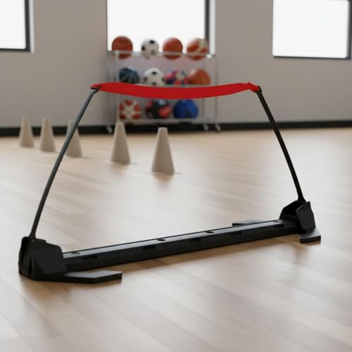 predolo Adjustable Agility Hurdle PVC Bar Jump Set Easy to Assemble for Kids