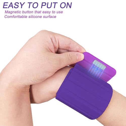 Magnet Adjustable Wrist and Ankle Weights(1LB/2LB Each) Set for Men Women for Intensified Fitness - Durable Exercise Bracelets to Boost Your Workouts 1Pair