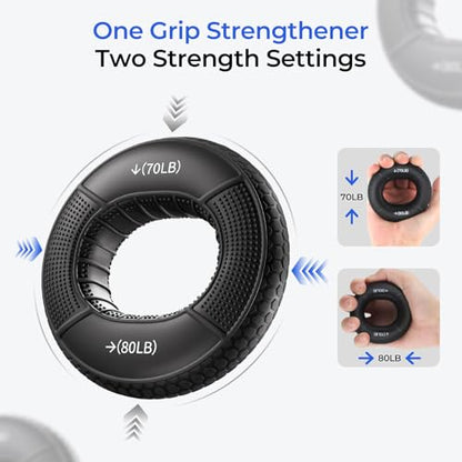 Hand Gripper Strengthener Set - Hand Grip Strengthener, Stress Balls for Adults,Grip Strength Trainer for Hand Sensitivity Training,Hand Rehabilitation Exercising - size: 9 pcs