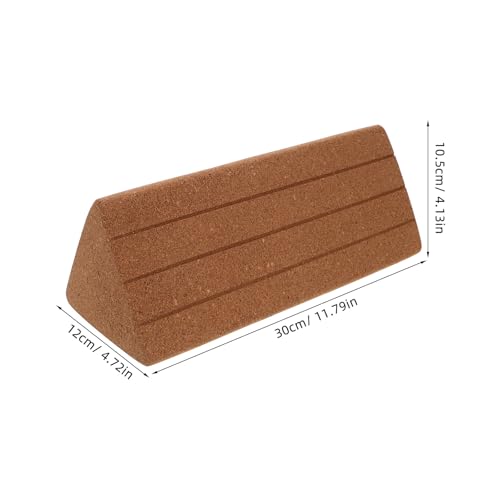 ULTECHNOVO Triangle Cork Yoga Blocks High-density Non-slip Pilates Workout Bricks for Stretching and Balance Training, Lightweight Supportive Yoga Bricks for Home Gym and Dance Fitness