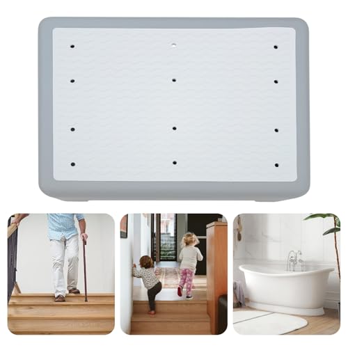 Shower Step Stool Safety Elderly Stepping Stool for Bed - color: Gray