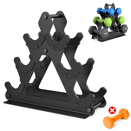 Dumbbell Rack Stand Only | Space-Saving Weight Rack for Home Gym, Hand Weight Rack Dumbbell Storage for Dumbbell Set (3-15 LB), Durable Metal Stand with Easy Assembly (Dumbell not Included) - color: Metal Rack-3 Tier