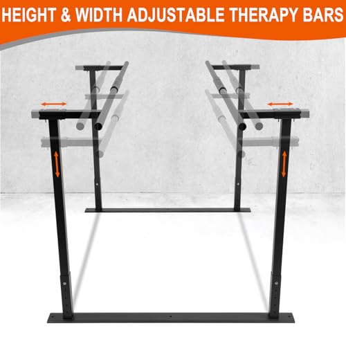 Adjustable Physical Therapy Parallel Bars, 666Lbs Capacity Standing Assist Bar for Daily Mobility Support, Heavy-Duty Parallel Bar for Leg Training