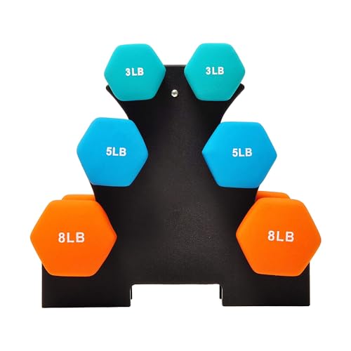 Fitvids SPZ-D358 - size: Dumbbell + Rack: 32LBS Set