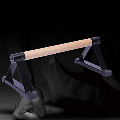 Push Up Bar, 1 Pair Wooden Push-Ups Bars Press-Up Support Stand Gym Exercise Equipment with Non-Slip Sturdy Structure Pushup Double Rod for Calisthenics, Fitness and Handstand for Women Men