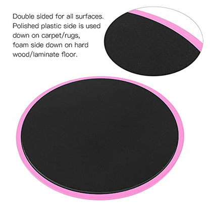 Fitness Sliding Disc, Wireless Core Slider Workout Equipment, Low Impact ABS Sliders for Home Gym and Floor Exercises with Pull Straps for Full Body Training