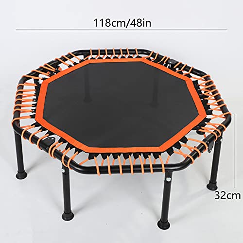 Replacement Trampoline Pad Outdoor Trampoline 48" Adult,Foldable Mini Fitness Trampoline Aerobic Indoor Outdoor Fitness Jumper,Easy Installation Silent Outdoor Exercise Safe for Adults Kids