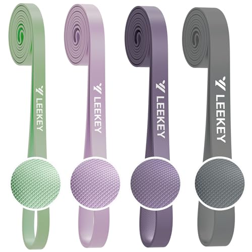Pull Up Assistance Bands,Muit Levels Resistance Bands for Senior/Adults,Exercise Bands with Door Anchor, Strength Bands for Fitness Training, Physical Therapy,Home Gym Workouts - color: 15-125LBS GRAY PURPLR