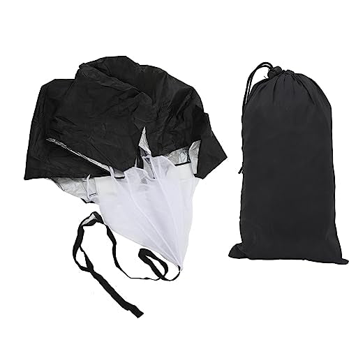 Running Speed Training Parachute, Resistance Sprint Chute for Track and Field, Football Soccer Speed Workout, Adjustable Belt with Storage Bag, Professional Grade Polyester Pongee
