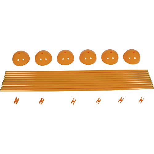 Trademark Innovations Agility Soccer Training Adjustable Hurdles Poles Set