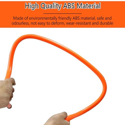 5 PCS Agility Hurdles Training Equipment, Track and Field Jumping Workout Obstacles, Plastic Soccer Agility Workout Trainer Kit, for Athletes Adults(Orange,23cm/9in)