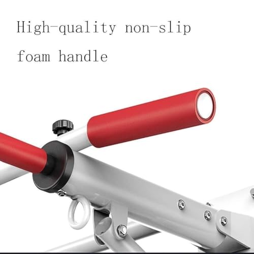 Wall-Mounted Horizontal Pull-Up Bar with Non-Slip Cotton Handles, Heavy-Duty Steel, 440lbs Load Capacity