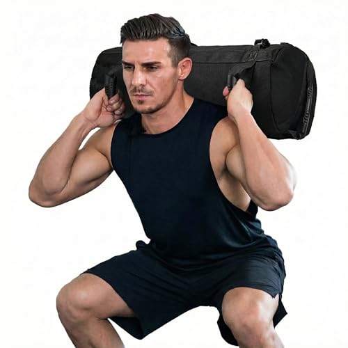 Fitness Sandbag with Handles, Adjustable Weight Training Bag
