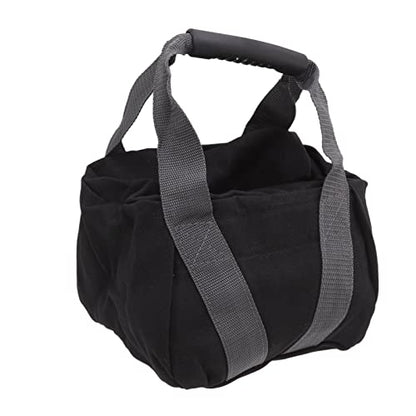 Workout Sandbag, Ergonomic Handle Tear Resistant Canvas Adjustable Weight Workout Sandbag, for Fitness Home Training Black 0-25lbs