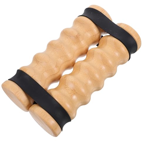 YARNOW 2pcs Wooden Handle Resistance Bands Set with 8 Unbreakable Shredder Bands Portable Fitness Equipment for Shoulder, Chest, and Full Body Workout at Home Gym