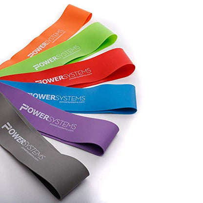 Power Systems Mini Versa Loop – 9" Commercial Grade Exercise Resistance Band for Working Out, Elastic Band for Physical Therapy, Strength, Fitness Training at Home or Gym - style: Extra Light