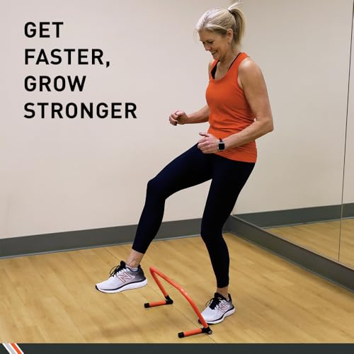 Body Sport Adjustable Athletic Speed Training Hurdles, Jumping & Speed Training Fitness Equipment, Hurdles for Track & Field, Basketball, Soccer & More
