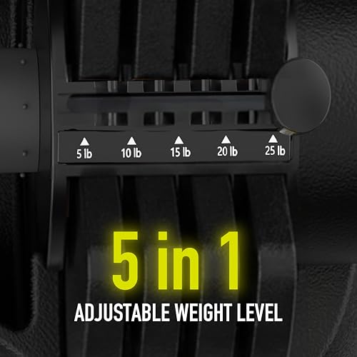 ATIVAFIT Adjustable Dumbbell Set of 2, 5–88LB Quick Dial Free Weights with Double Safety Lock, Anti-Slip Steel Handle & Storage Box, Space Saving Home Gym Equipment for Full Body Strength Training, Suitable for Home Fitness Users - color: Midnight-25lbs