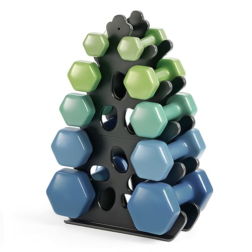 5-Tier | 4-Tier Dumbbell Rack Only Weight Racks For Free Weights Dumbbell Tower (No Dumbbells Rack Only) - size: 5-Tier Rack Only