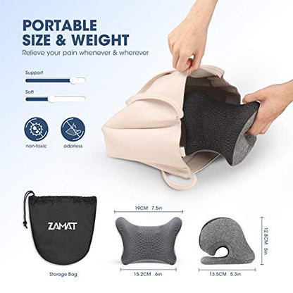 Neck and Shoulder Relaxer w/Magnetic Therapy Pillowcase, Neck Stretcher Chiropractic Pillows for Pain Relief, Cervical Traction Device for Relieve TMJ Headache Muscle Tension Spine Alignment