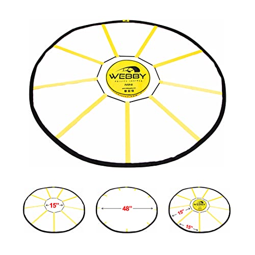 Webby Agility Trainer – Circle Speed and Agility Ladder for High Intensity Reactive Footwork Drills and Skills – A Circular Piece of Reaction Training Equipment That Changes The Way You Move - style: Mini