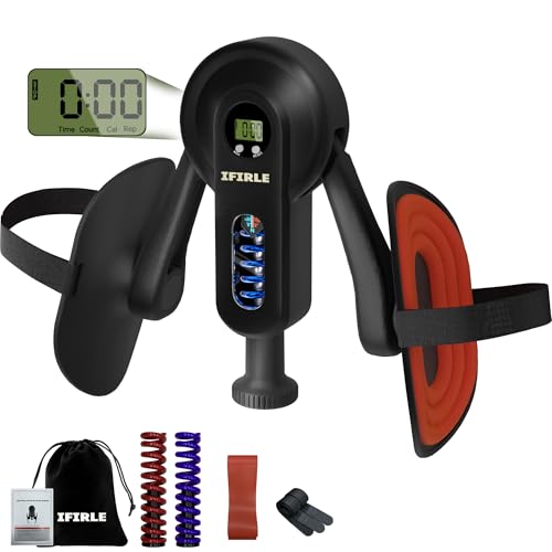 Pelvic Floor Exercise Devices, Thigh Master Kegel Exerciser 90/135lb Adjustable Pelvic Floor Muscle Trainer with Digital Counter, Resistance Band Straps for Women Men Shaping Home Gym