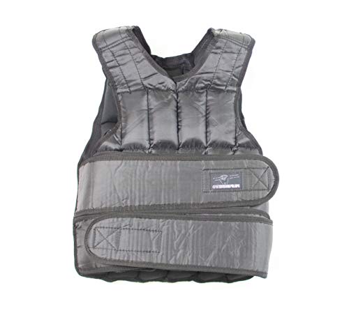 40 Pound Adjustable Weighted Vest with 38 Removable Weights - Weight for Men and Women Strength Training Vests Running, Calisthenics, at Home Workout, 19.5kg, Black, Variable