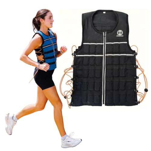 Hyperwear HyperVest ELITE Adjustable Weighted Vest for Women and Men — Thin Steel Weights, Stretch CORDURA Fabric — Weight Vest for Walking, Running, Strength Training