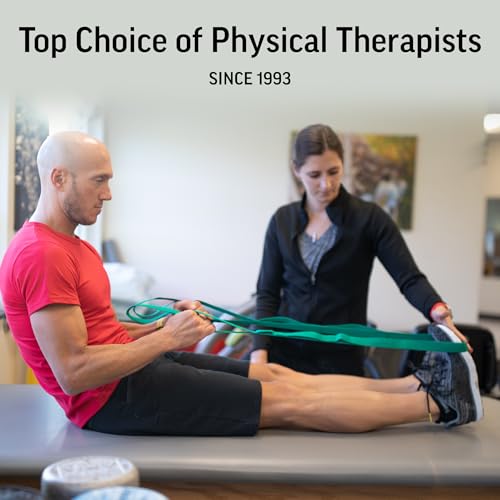 OPTP The Original Stretch Out Strap with Exercise Book, for Flexibility and Mobility Exercises. Stretch Out Straps for Physical Therapy, Yoga Stretching Strap and Knee Therapy Strap. Made in the USA