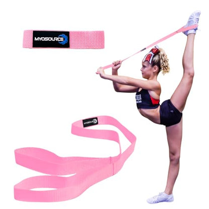 Cheerleading Flexibility Stunt Strap - Improve Stretching and Stunts for Cheer Dance Gymnastics & Physical Therapy – Stocking Stuffers Present for Kids Girls Adults - 12 Colors