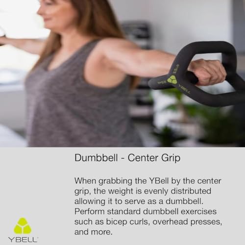TRX YBell Neo Series 3-in-1 Kettlebell, Dumbbell and Push Up Bar Workout Equipment | Commercial Grade Neoprene Coated Surface | Perfect for Strength Training & Conditioning Workouts | Bundle - size: 15.8lbs 4-Pack