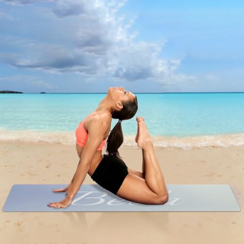 Custom Name Yoga Mat,Personalized Travel Yoga Exercise Mat,Non Slip,Perfect for Kids & Adults,Gradient Color D Series - color: Style 5