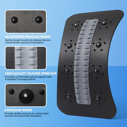 Back Stretcher and Posture Support for Lumbar & Upper Back, Portable Body Stretching Device for Muscle Relaxation