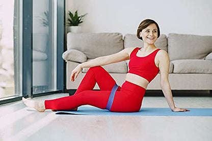 BodyForge Resistance Bands for Working Out for Women Men for Exercise Bands Resistance Bands for Legs Bands for Working Out Hip Thigh Glute Bands with Instruction Guide and Carry Bag, Set of 5