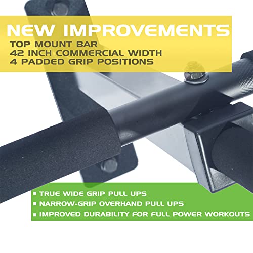 Wall Mount Pull Up Bar with Extra Clearance, Fits 16" Studs by Ultimate Body Press - color: Wall Mount Pull Up Bar