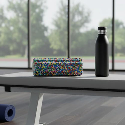 Mini Foam Roller, Gear Textured EPP Foam for Textured Surface, Compact 13-Inch Design for Travel and Gym Bags (1 PC)